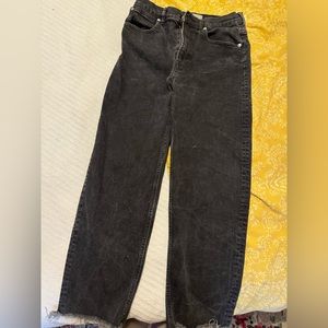 everlane way high black jean size 28